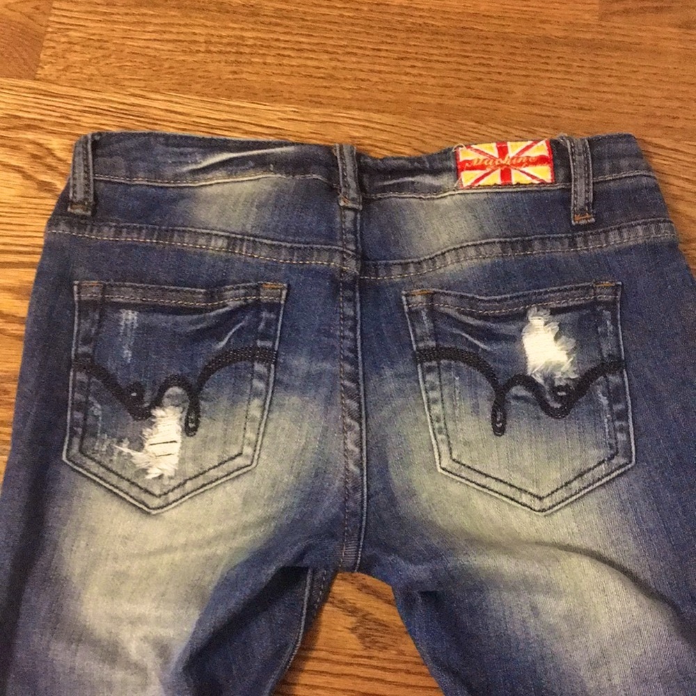 Machine Ripped Skinny Jeans - Picture 3 of 5